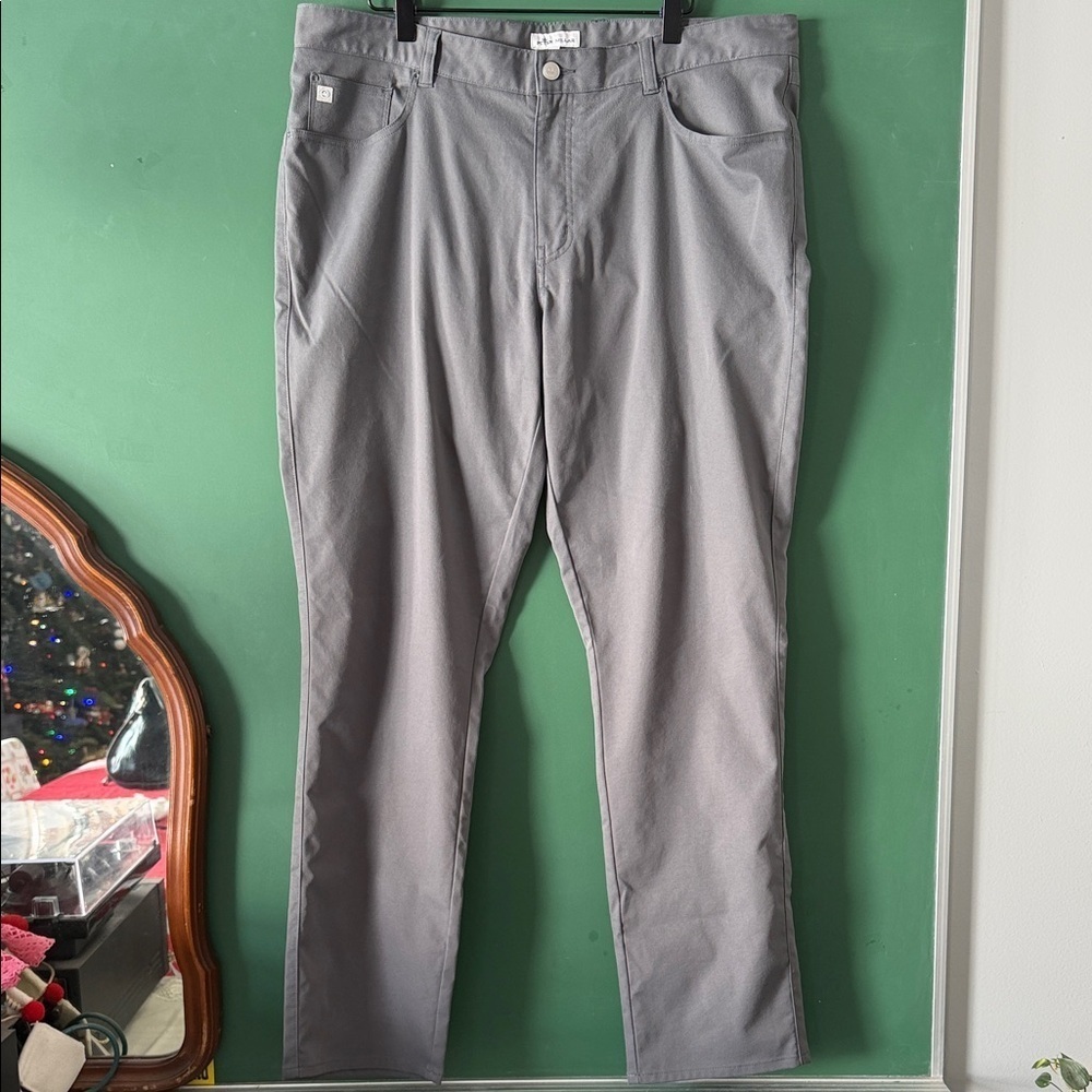 Peter Millar Men's Classic Gray Khakis